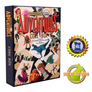 An image of the Paperback Adventures core box. Various quirky enemies look at each other on the box cover.