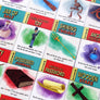 Some of the McGuffins in the core box. Colorful, quirky, objects that give you special powers. A couple examples are an ancient antidote and a pointy stick.
